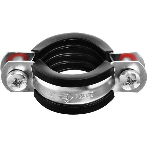 ЗУБР 1″, цинк, 9 шт, трубный хомут с гайкой (37850-32-37)