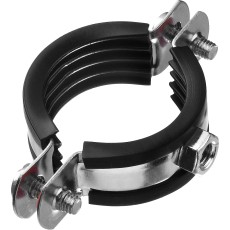 ЗУБР 1 1/4″, цинк, 8 шт, трубный хомут с гайкой (37850-40-45)