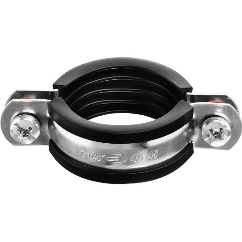 ЗУБР 1 1/4″, цинк, 8 шт, трубный хомут с гайкой (37850-40-45)