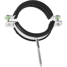 ЗУБР 2 1/2″, цинк, 1 шт, трубный хомут с шурупом (37854-73-82-1)