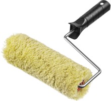 ЗУБР ОПТИМА-СИНТЕКС, 50 х 180 мм, бюгель 6 мм, ворс 18 мм, полиэстер, все виды ЛКМ, фасадный валик с ручкой (03517-18)