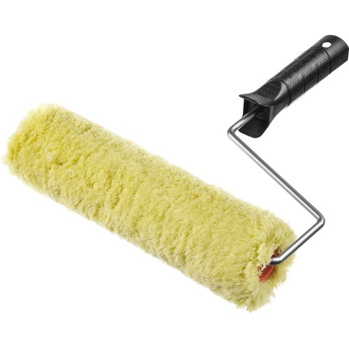 ЗУБР ОПТИМА-СИНТЕКС, 50 х 240 мм, бюгель 6 мм, ворс 18 мм, полиэстер, все виды ЛКМ, фасадный валик с ручкой (03517-24)