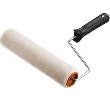 ЗУБР ОПТИМА-ВЕЛЮР, 40 х 240 мм, бюгель 6 мм, ворс 4 мм, полиэстер, для лаков и эмалей, малярный валик (03547-24)