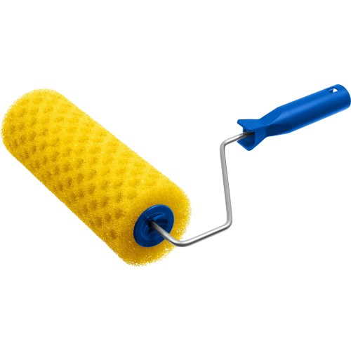 ЗУБР ГОРОШЕК, 80 х 230 мм, бюгель 6 мм, структурный поролон, для водоэмульсионных, акриловых красок и эмали, малярный валик (0369-24)