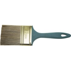 ЗУБР Аква КП-14, 75 мм, 3″, смешанная щетина, пластмассовая рукоятка, плоская кисть (4-01014-075)