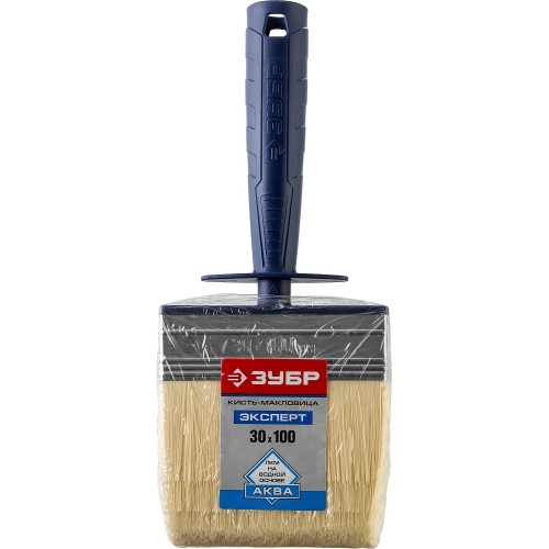 ЗУБР АКВА, 3 х 10 см, искусственная щетина, пластмассовый корпус, для воднодисперсионных и акриловых ЛКМ, макловица (01817-10)