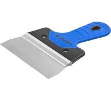 ЗУБР 150 мм, усиленная алюминиевая направляющая, двухкомпонентная ручка, нержавеющий, фасадный шпатель, Профессионал (10049-15)