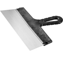 ЗУБР 300 мм, пластиковая ручка, стальной фасадный шпатель (10052-30)