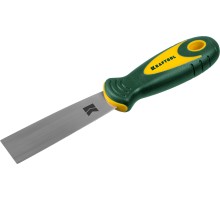 KRAFTOOL 30 мм, х-образное профилированное полотно, двухкомпонентная ручка, нержавеющий, шпатель (10035-030)