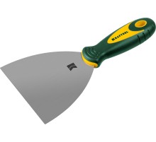 KRAFTOOL 125 мм, х-образное профилированное полотно, двухкомпонентная ручка, нержавеющий, шпатель (10035-125)