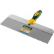 KRAFTOOL 350 мм, широкое полотно, алюминиевая направляющая, двухкомпонентная ручка, нержавеющий, фасадный шпатель (10036-350)