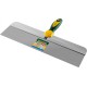 KRAFTOOL 450 мм, широкое полотно, алюминиевая направляющая, двухкомпонентная ручка, нержавеющий, фасадный шпатель (10036-450)