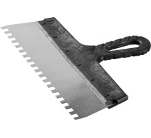 ЗУБР 300 мм, зуб 8 х 8 мм, пластиковая ручка, нержавеющий фасадный шпатель (10078-30-08)