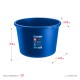 ЗУБР 90 л, первичный высокопрочный пластик, усиленный круглый строительный таз (06094-90)