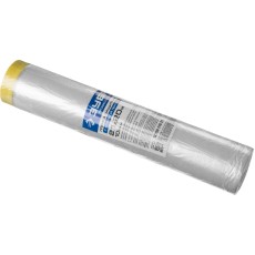 ЗУБР 20 м x 2.1 м, 10 мкм, HDPE, пленка укрывная с клейкой лентой, Профессионал (12250-210-20)