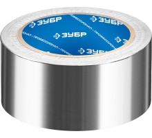 ЗУБР 50 мм, 25 м, 60 гр/м2, самоклеящаяся алюминиевая лента, Профессионал (12262-50-25)