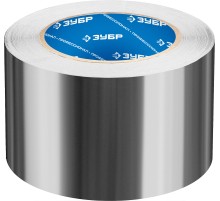 ЗУБР 75 мм, 50 м, 60 гр/м2, самоклеящаяся алюминиевая лента, Профессионал (12262-75-50)