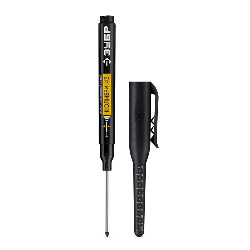 ЗУБР Колибри-45 черный, наконечник L 45 мм, ᴓ 3 мм, перманентный маркер для отверстий (06339-2)