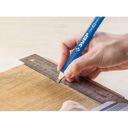 ЗУБР КСП 180 мм, HB, строительный карандаш плотника, Профессионал (4-06305-18)