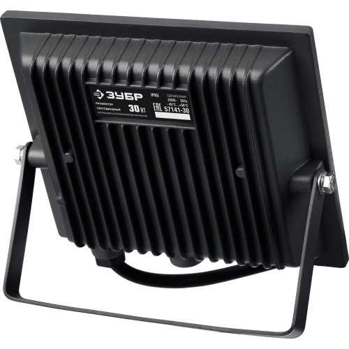 ЗУБР ПСК-30, 30 Вт, 6500 К, IP 65, светодиодный прожектор, Профессионал (57141-30)
