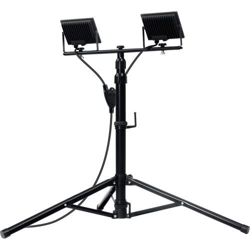 ЗУБР ПСК 30х2, 2 х 30 Вт, 6500 К, IP 65, 1.6 м, светодиодные прожекторы на штативе, Профессионал (57145-2-30)