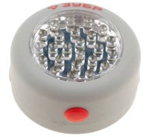 ЗУБР 28 LED, крючок для подвеса, магнит, светодиодный фонарь (61812)