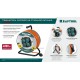 KRAFTOOL ПВС 3х2.5 50м 4000Вт IP44, Силовой удлинитель на стальной катушкеEXPERT (55089-50)
