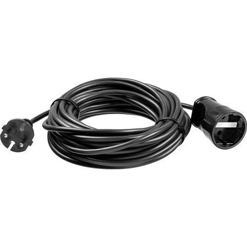 Удлинитель-шнур ″ПВС 207-Ш″, 10 м, 2200 Вт, 1 гнездо, ПВС 2х0,75 мм2, ЗУБР