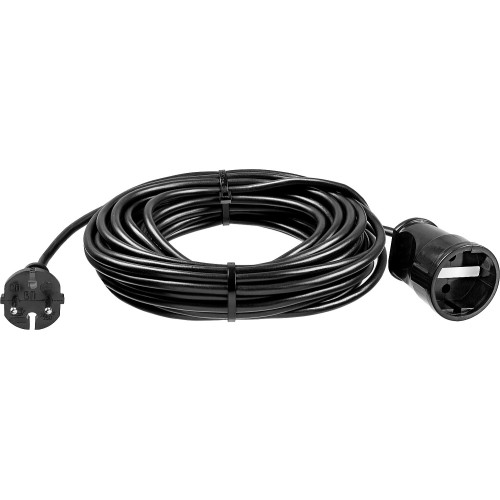 ЗУБР ПВС-207-Ш, ПВС, 2 x 0.75 мм2, 20 м, 2200 Вт, силовой удлинитель-шнур (55023-20)