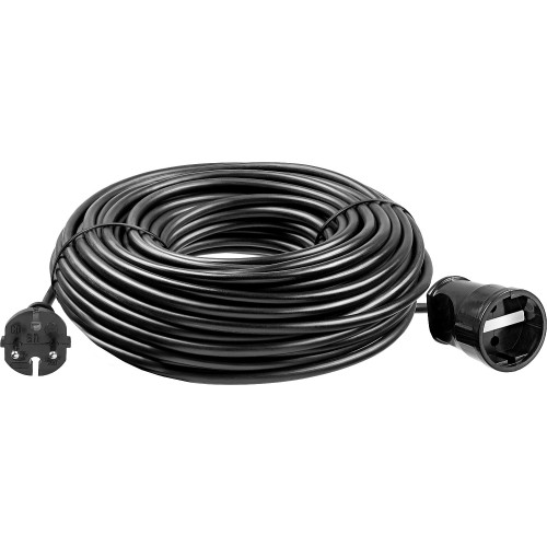 ЗУБР ПВС-207-Ш, ПВС, 2 x 0.75 мм2, 50 м, 2200 Вт, силовой удлинитель-шнур (55023-50)