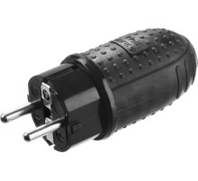 ЗУБР IP44, 16 A/220 В, обрезиненная вилка, Профессионал (55116-B)