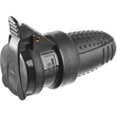 ЗУБР IP44, 16 A/220 В, обрезиненная розетка, Профессионал (55187-B)
