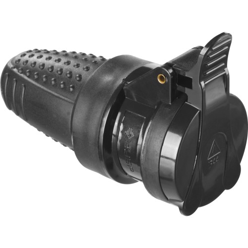 ЗУБР IP44, 16 A/220 В, обрезиненная розетка, Профессионал (55187-B)