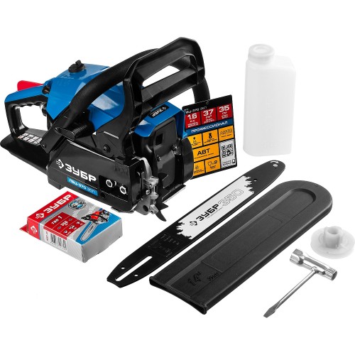 ЗУБР 37 см3, 35 см, бензопила, Профессионал (ПБЦ-370 35П)