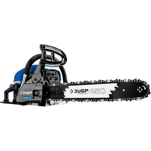 ЗУБР 56 см3, 45 см, бензопила, Профессионал (ПБЦ-560 45ДП)