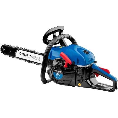 ЗУБР 56 см3, 45 см, бензопила, Профессионал (ПБЦ-560 45ДП)