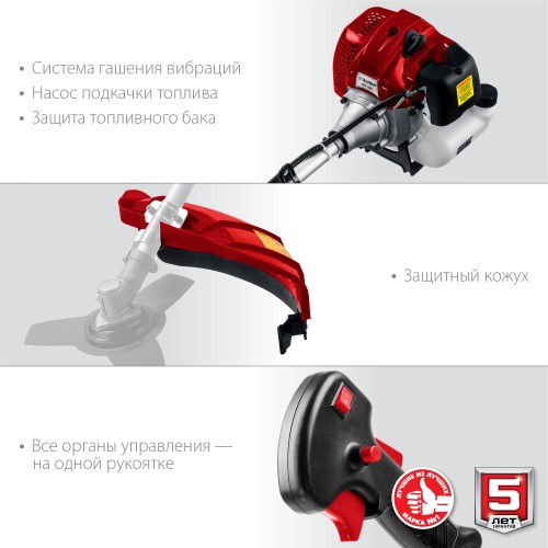 ЗУБР 1.3 кВт, бензиновый триммер (КРБ-1300)