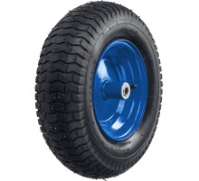 ЗУБР КПВ-1, 6.5″ х 390 мм, для тачки (арт. 39907), стальной диск, подшипник - 16 мм, пневматическое колесо, Профессионал (39902-1)