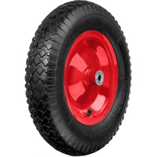 ЗУБР КП-1, 4″ х 380 мм, для тачки (арт. 39960), стальной диск, подшипник - 16 мм, пневматическое колесо (39955-1)