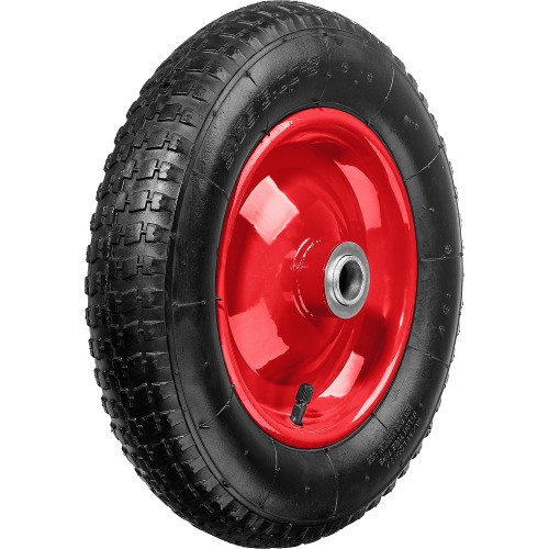 ЗУБР КП-2, 3.25″ х 360 мм, для тачек (арт. 39950 39952), стальной диск, подшипник - 25,4 мм, пневматическое колесо (39955-2)