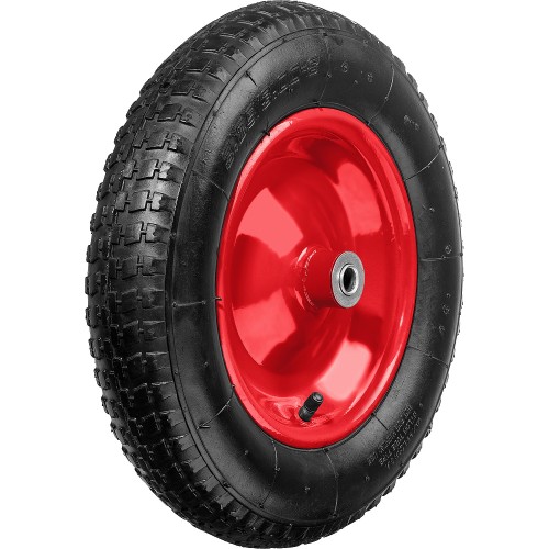 ЗУБР КП-3, 3.25″ х 360 мм, для тачки (арт. 39962), стальной диск, подшипник - 16 мм, пневматическое колесо (39955-3)