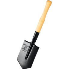 ЗУБР ПРОФИ-5С, 150х185х510мм, полотно рессорная сталь 1.6мм закалено, дерев. черенок высш. сорт, туристическая лопата, ПРОФЕССИОНАЛ (39458)