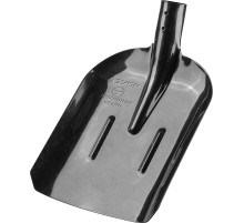 ЗУБР ПРОФИ-5, 350 х 230 мм, полотно рессорная сталь 1.6 мм закалено, с ребрами жесткости, без черенка, тип ЛСП, совковая лопата, Профессионал (39452)