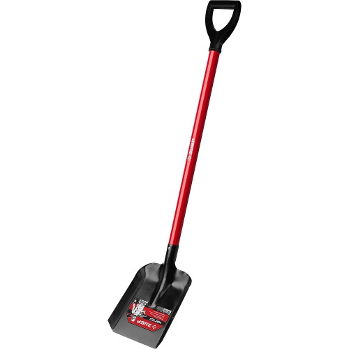 ЗУБР МАСТЕР, 270 х 220 х 1180 мм, полотно 1.5 мм, стальной прямой черенок с рукояткой, тип ЛСП, совковая лопата (39524)