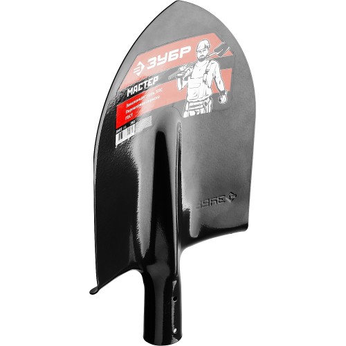 ЗУБР Мастер, 370 х 205 мм, полотно 1.6 мм, закалено, без черенка, тип ЛКО, штыковая лопата (39412)