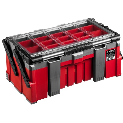 ЗУБР КОМБО-22, 567 х 314 х 245 мм, (22″), пластиковый ящик для инструментов, Профессионал (38138-22)