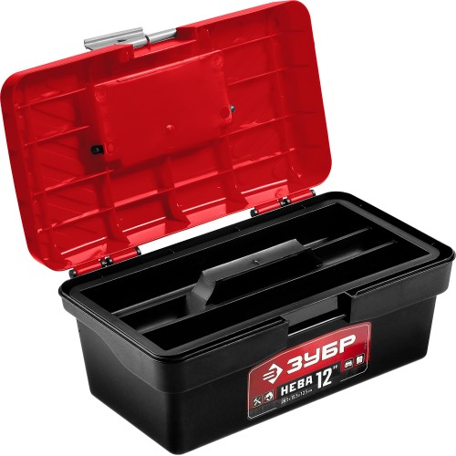 ЗУБР НЕВА-12, 285 х 155 х 125 мм, (12″), пластиковый ящик для инструментов (38323-12)