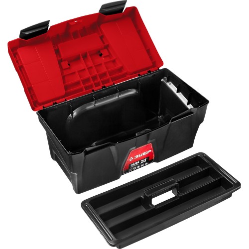 ЗУБР НЕВА-20, 500 х 250 х 260 мм, (20″), пластиковый ящик для инструментов (38323-20)
