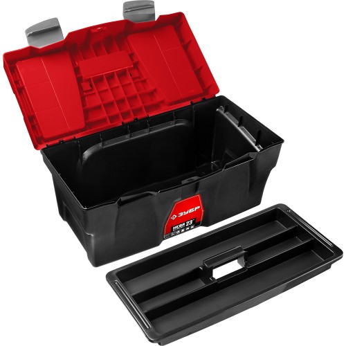 ЗУБР НЕВА-23, 585 х 295 х 295 мм, (23″), пластиковый ящик для инструментов (38323-23)
