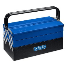 ЗУБР ЯРУС-5/17, 430 х 210 х 205 мм, (17″), Металлический раздвижной ящик для инструментов, Профессионал (38356-17)